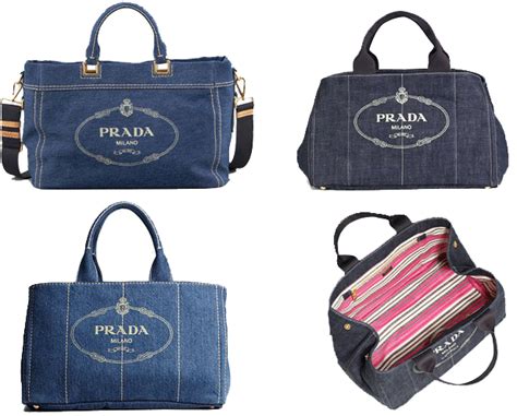 etichette borsa prada in denim|prada leather bag.